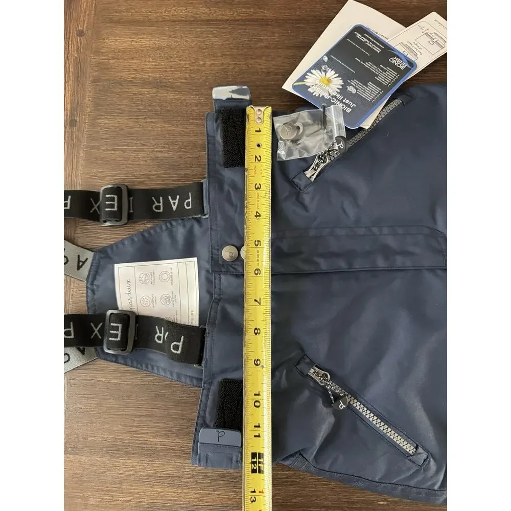 Deux Par Deux Ski Bib Snow Pants Salopettes Kids 5 Years Blue Waterproof NWT